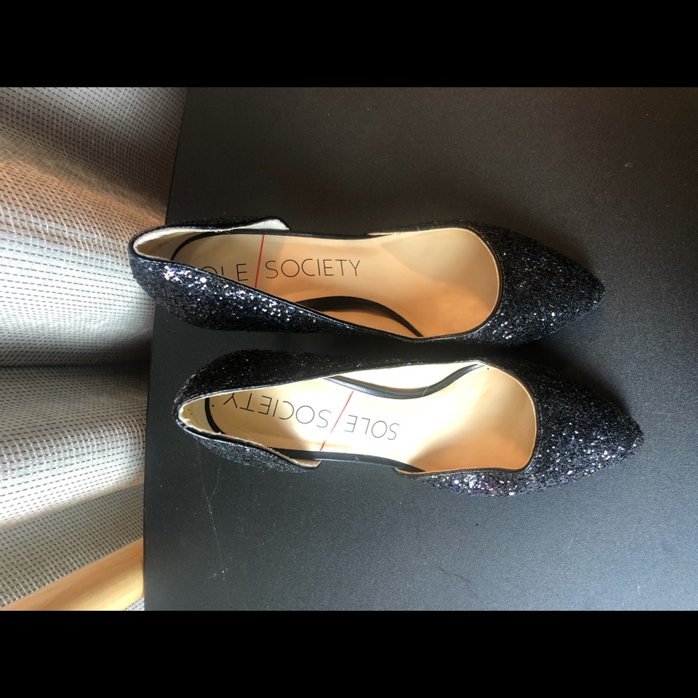 Sole Society Glitter Heels